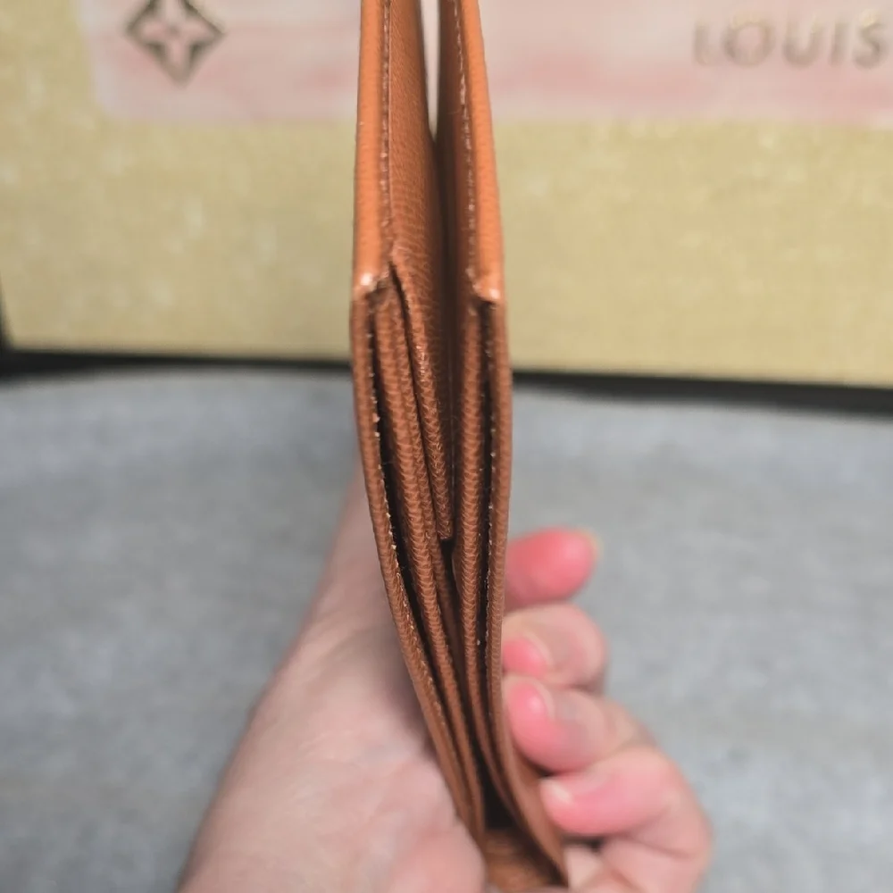 Valentino Garavani Men's Tan Leather Bifold Wallet